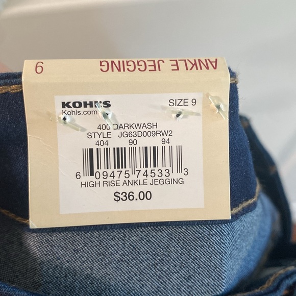 NWT! SO Ankle Jeggings/Skinny Jeans - Size 9 Juniors - Super Stretch High Rise - Picture 6 of 6